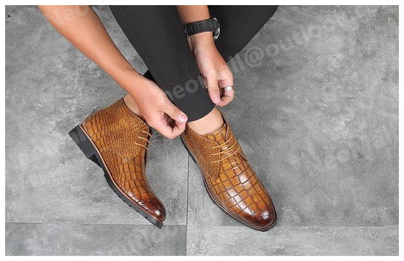 PU кожа мужской Shute ботинки светло-коричневый размер 28.5cm кожа обувь обувь casual . искривление . ходить на работу легкий импортированный автомобиль товар [n033]