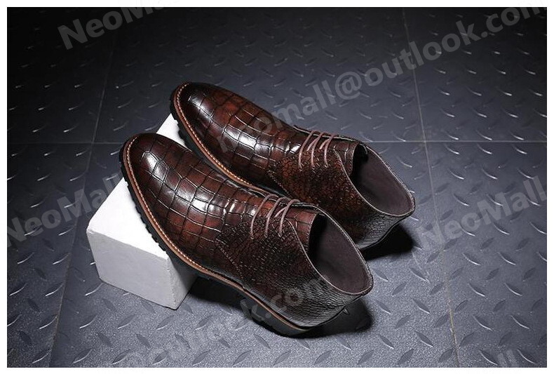 PU кожа мужской Shute ботинки темно-коричневый размер 25.5cm кожа обувь обувь casual . искривление . ходить на работу легкий импортированный автомобиль товар [n033]