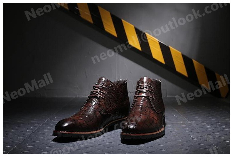 PU кожа мужской Shute ботинки темно-коричневый размер 25.5cm кожа обувь обувь casual . искривление . ходить на работу легкий импортированный автомобиль товар [n033]