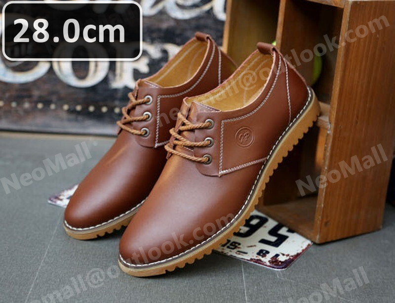 телячья кожа мужской бизнес обувь Brown размер 28.0cm кожа обувь обувь casual . искривление . ходить на работу легкий импортированный автомобиль товар [n038]