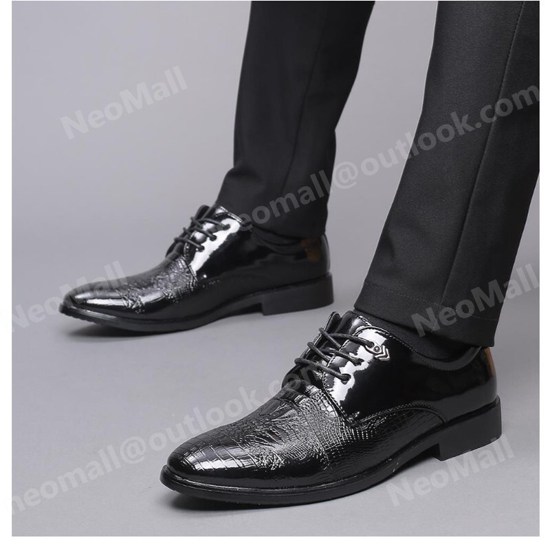 PU кожа мужской бизнес обувь черный размер 28.0cm кожа обувь обувь casual . искривление . ходить на работу легкий импортированный автомобиль товар [n034]