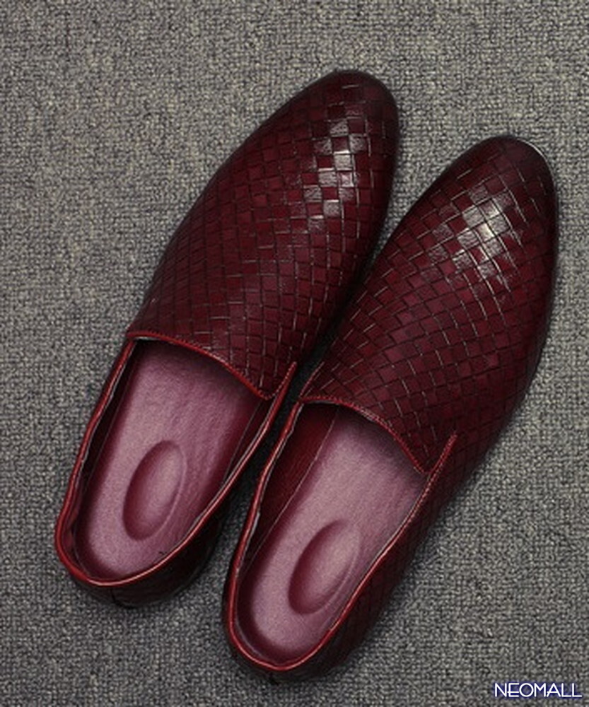  сегодня. Medama * мужской бизнес кожа обувь красный размер 26.5cm кожа обувь обувь casual . искривление . ходить на работу легкий [444]