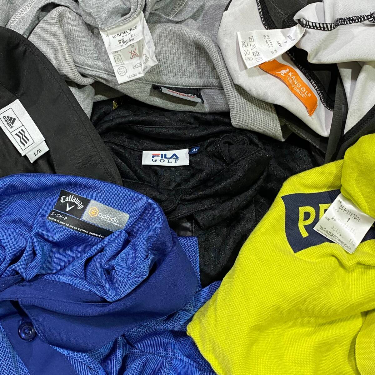 【1円】KG114 ゴルフメンズポロシャツ 30点セット まとめ 卸売り マークアンドロナ パーリーゲイツ ジャックバニー オークリー デサント_画像8