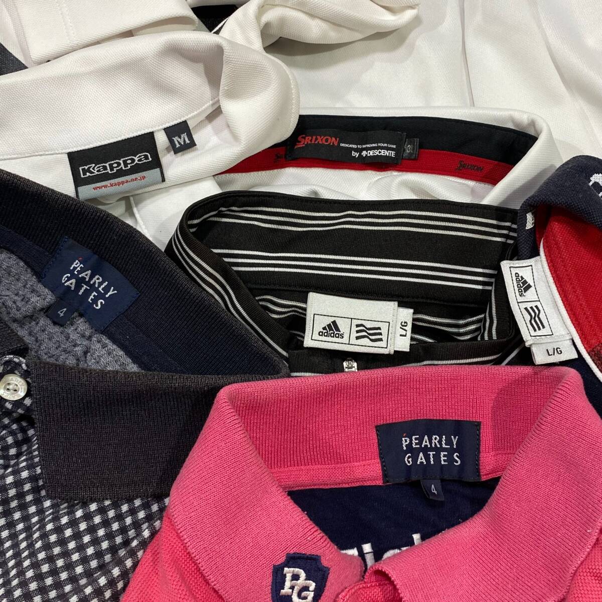 【1円】KG114 ゴルフメンズポロシャツ 30点セット まとめ 卸売り マークアンドロナ パーリーゲイツ ジャックバニー オークリー デサント_画像9
