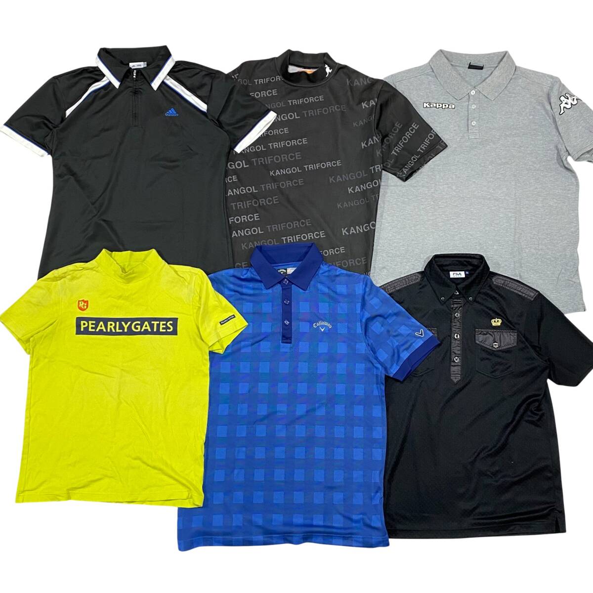 【1円】KG114 ゴルフメンズポロシャツ 30点セット まとめ 卸売り マークアンドロナ パーリーゲイツ ジャックバニー オークリー デサント_画像2