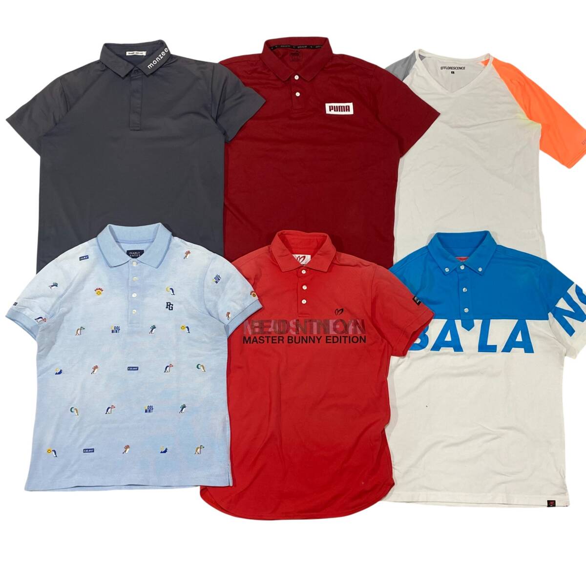 【1円】KG117 ゴルフメンズポロシャツ 30点セット まとめ 卸売り V12 パーリーゲイツ ヒューゴボス エフロレッセンス マスターバニー_画像5