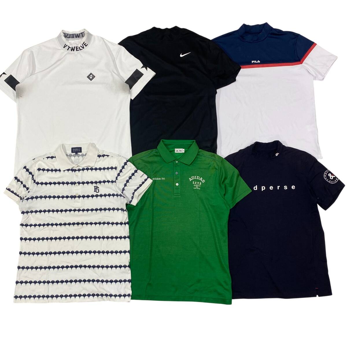 【1円】KG117 ゴルフメンズポロシャツ 30点セット まとめ 卸売り V12 パーリーゲイツ ヒューゴボス エフロレッセンス マスターバニー_画像2