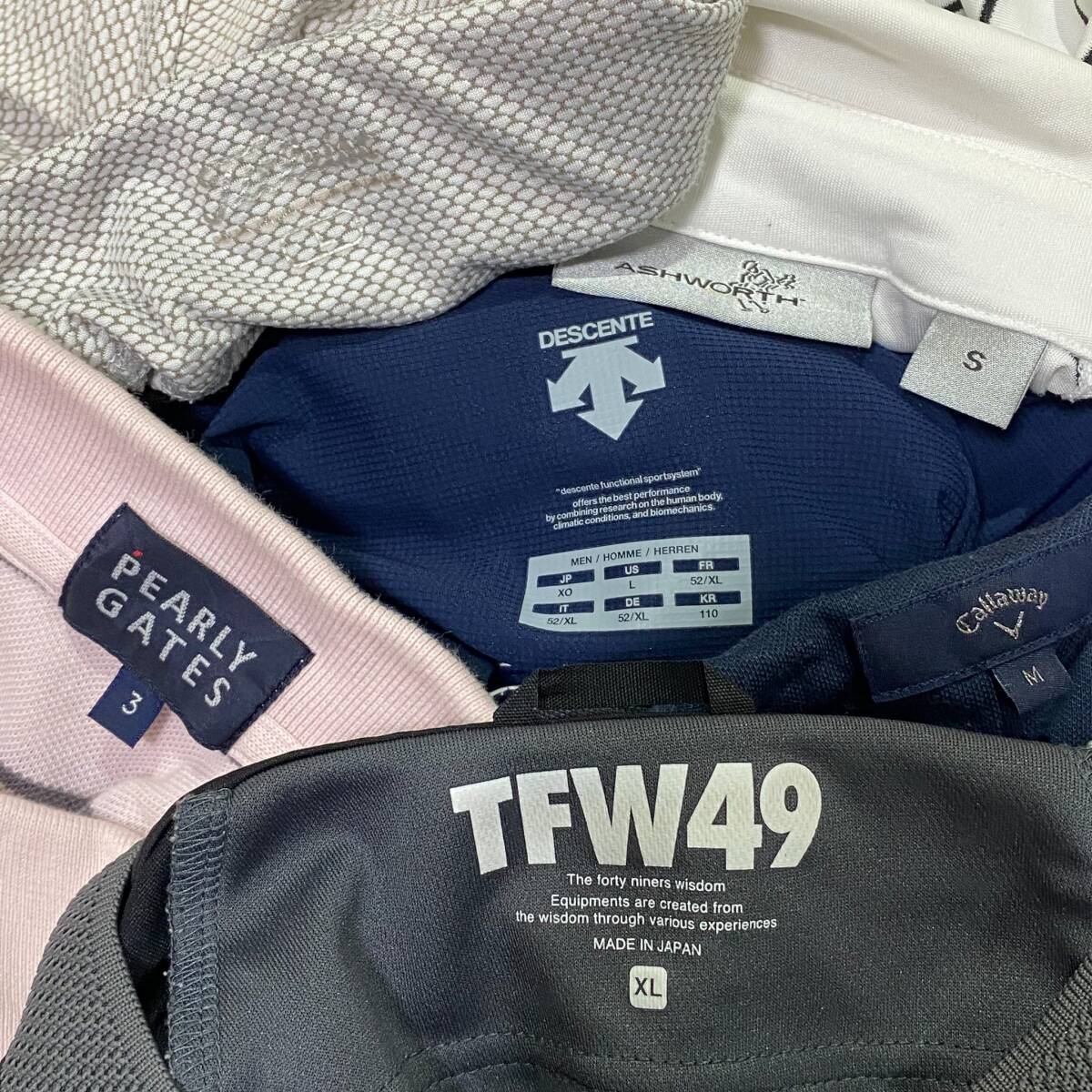 【1円】KG132 ゴルフメンズポロシャツ 30点セット まとめ 卸売り TFW49 パーリーゲイツ ビームスゴルフ デサント ニューバランス _画像9