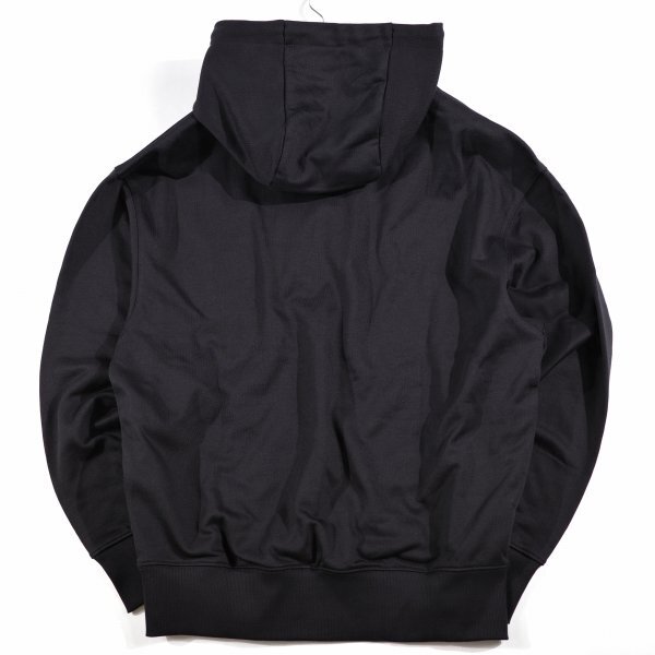 新品1円～★定価4.1万 BOSS ボス メンズ 最高級ライン コットン綿 ロゴ プルオーバーフーディー M ヒューゴボス パーカー 黒 本物◆A3543◆_画像9