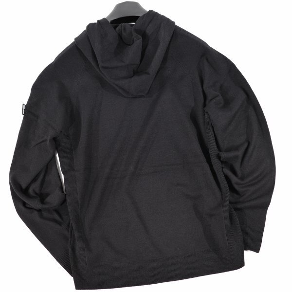 新品1円～★g-stage ジーステージ メンズ ニットパーカー 46 M ブラック 保温 吸湿蓄熱 G-Heat カシミヤタッチ プルオーバーゴルフ◆8785◆_画像9