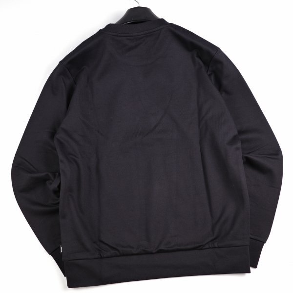 新品1円~★定価3.8万 BOSS ボス メンズ 最高級ライン ロゴ コットン綿 クルーネックスウェット S トレーナー ヒューゴボス 黒 ◆A3547◆_画像8