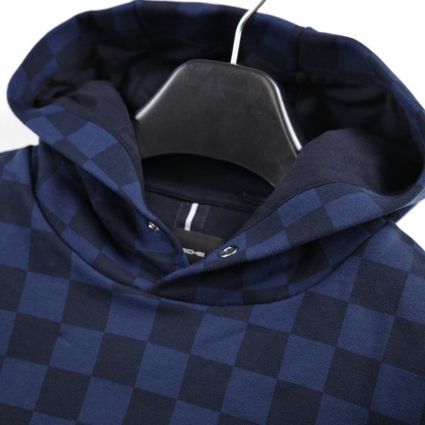 新品1円~★定価5.7万 Porsche×BOSS ポルシェ×ボス メンズ コットン綿 プルオーバーフーディー S パーカーネイビーヒューゴボス◆A3552◆_画像6