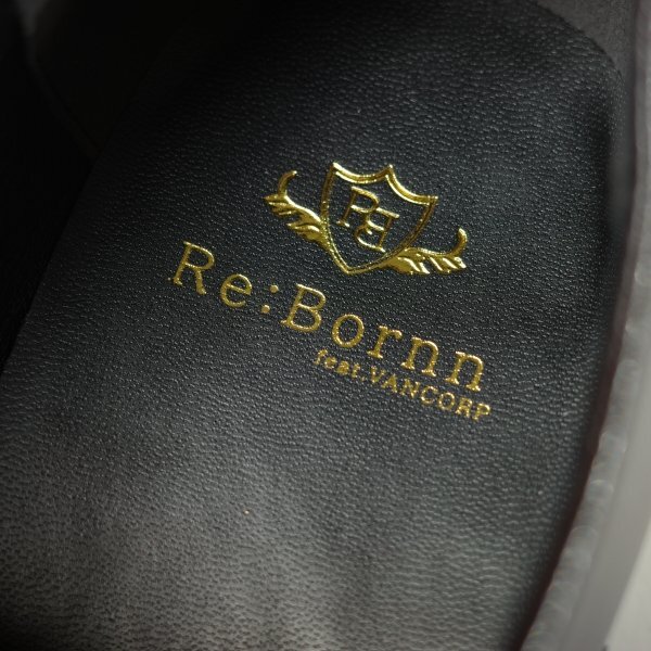  новый товар 1 иен ~*Re:Bornn Reborn мужской action кожа бизнес обувь 25.5cm темно-коричневый гонки выше распорка chip *8876*