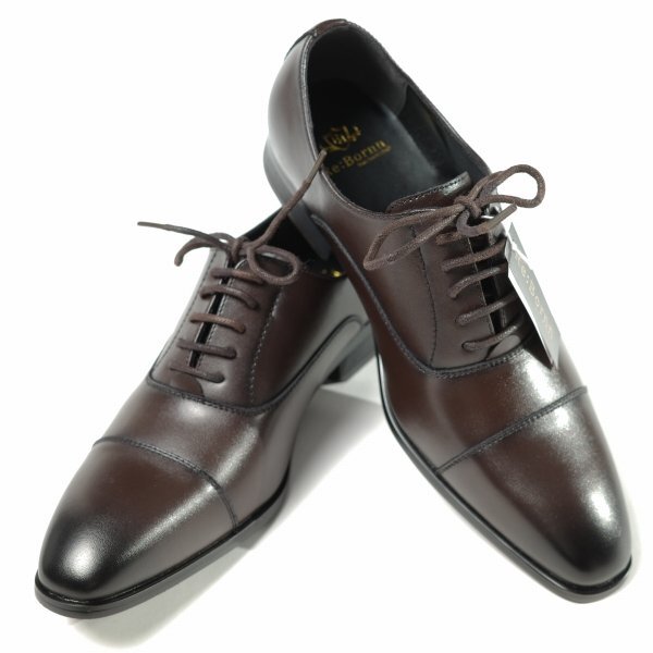  новый товар 1 иен ~*Re:Bornn Reborn мужской action кожа бизнес обувь 25.5cm темно-коричневый гонки выше распорка chip *8876*