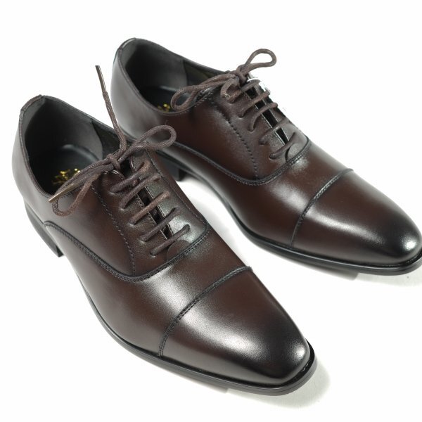  новый товар 1 иен ~*Re:Bornn Reborn мужской action кожа бизнес обувь 25.5cm темно-коричневый гонки выше распорка chip *8876*