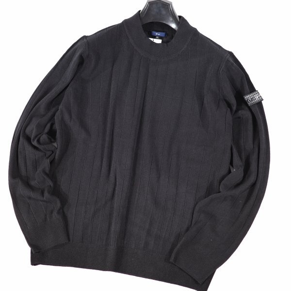 新品1円~★g-stage ジーステージ メンズ 秋冬長袖 吸湿 発熱 保温 モックネック ウォッシャブルニット 46 M G-Heat ワイドリブ編◆9036◆_画像7