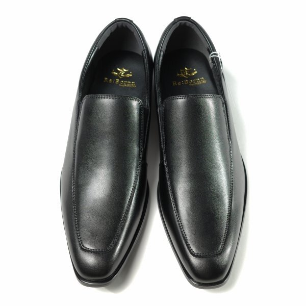  новый товар 1 иен ~*Re:Bornn Reborn мужской action кожа бизнес обувь 26.5cm черный чёрный туфли без застежки подлинный товар *9134*