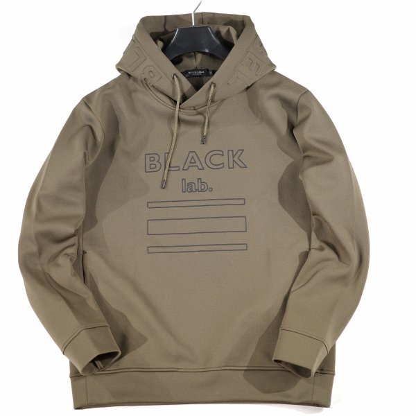 新品1円～★定2.7万 BLACK LABEL ブラックレーベル クレストブリッジ BLACK lab. エンボスロゴフーディー M スポーティーパーカー ◆9221◆_画像3