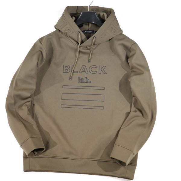 新品1円～★定2.7万 BLACK LABEL ブラックレーベル クレストブリッジ BLACK lab. エンボスロゴフーディー M スポーティーパーカー ◆9221◆_画像5