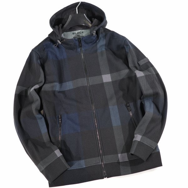 新品1円～★定価3.9万 BLACK LABEL ブラックレーベル クレストブリッジ BLACK lab. ダンボールクレストブリッジチェックパーカー M◆9226◆_画像4