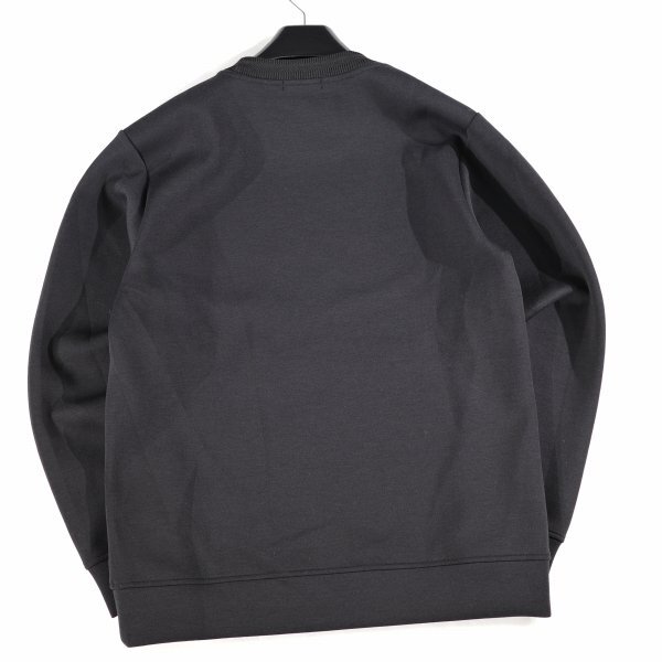 新品1円～★定価3万 BLACK LABEL ブラックレーベル クレストブリッジ ダンボールニット パッチワークスウェット トレーナー M 黒◆9228◆_画像8