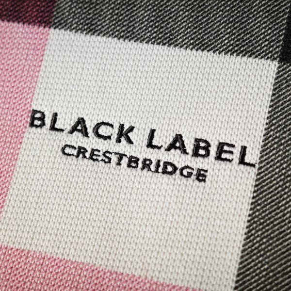 新品1円～★定価3万 BLACK LABEL ブラックレーベル クレストブリッジ メンズ 長袖 クレストブリッジチェックニットソー M 白 ◆9323◆_画像2