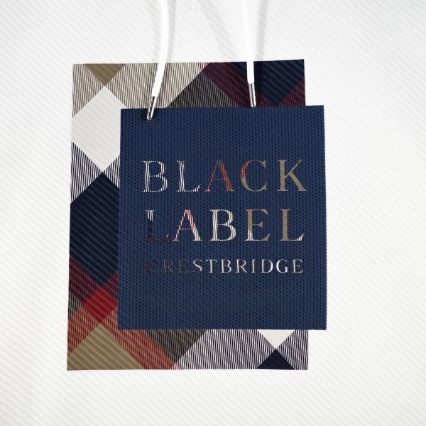 新品1円~★定価3万 BLACK LABEL ブラックレーベル クレストブリッジ メンズ チェックボックスグラフィックフーディー パーカー M ◆9319◆_画像7