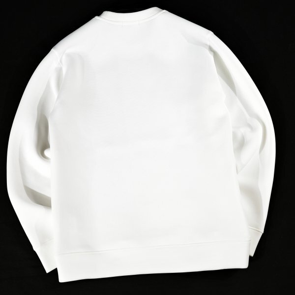 新品1円~★定価3万 BLACK LABEL ブラックレーベル クレストブリッジ ダンボールニット パッチワークスウェット トレーナー M 白◆9320◆_画像8