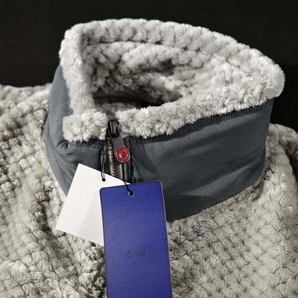 新品1円～★g-stage ジーステージ メンズ 秋冬 ムートン調 フリース ハイネック ジップアップブルゾン 46 M アウター ゴルフ◆9653◆_画像10