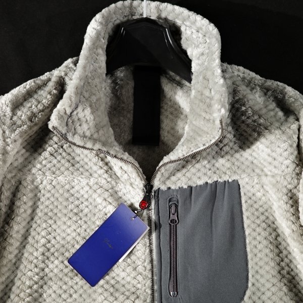 新品1円～★g-stage ジーステージ メンズ 秋冬 ムートン調 フリース ハイネック ジップアップブルゾン 46 M アウター ゴルフ◆9653◆_画像9