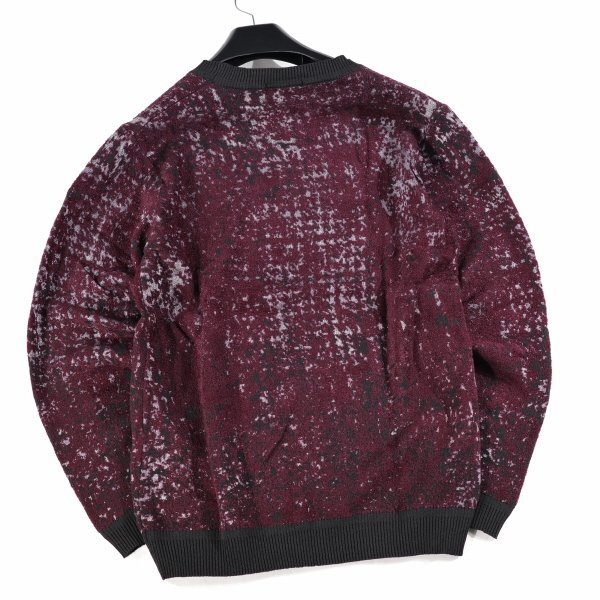 新品1円~★HIDEAWAYS NICOLE ハイダウェイ ニコル メンズ 秋冬 長袖 ブロークンチェックジャカードニット 46 M セーター 本物 ◆9992◆_画像8