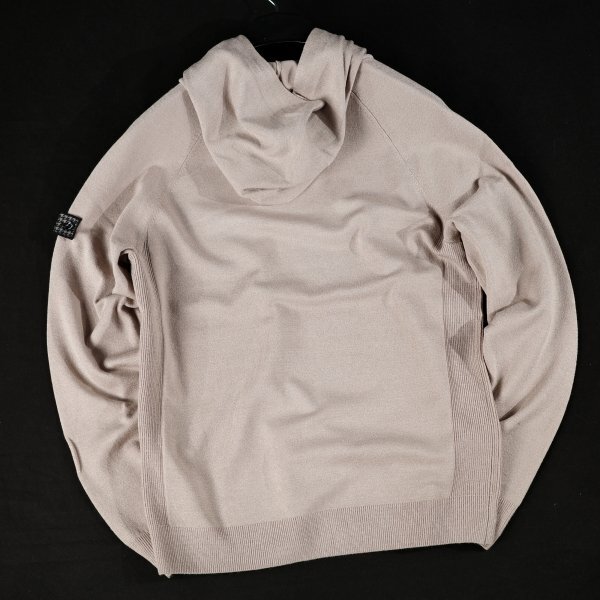 新品1円～★g-stage ジーステージ メンズ ニットパーカー 50 XL ベージュ 保温吸湿蓄熱 G-Heat カシミヤタッチ プルオーバーゴルフ◆1042◆_画像8