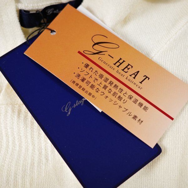 新品1円～★g-stage ジーステージ メンズ ニットパーカー 50 XL 保温 吸湿蓄熱 G-Heat カシミヤタッチ プルオーバーゴルフ◆1038◆_画像9