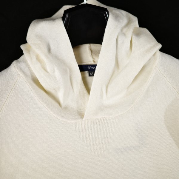 新品1円～★g-stage ジーステージ メンズ ニットパーカー 50 XL 保温 吸湿蓄熱 G-Heat カシミヤタッチ プルオーバーゴルフ◆1038◆_画像6