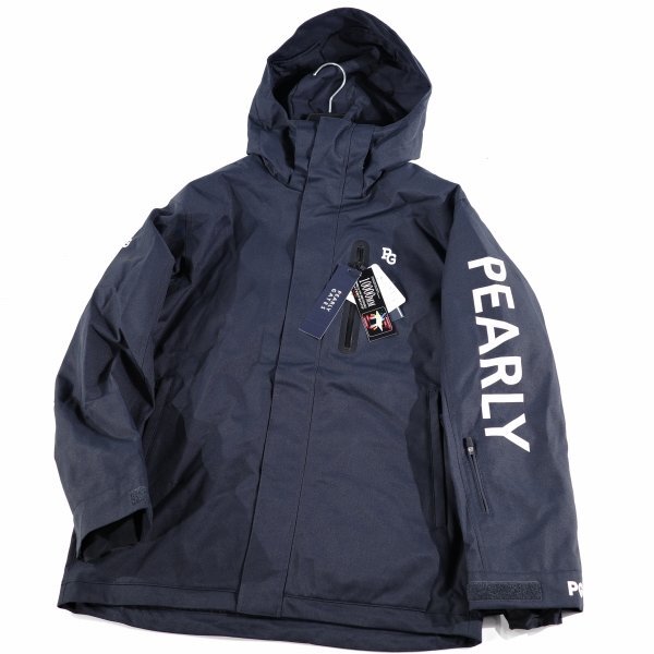 新品1円~★定価10.4万 PEARLY GATES パーリーゲイツ メンズ 中綿防寒 スノーボードウェア ブルゾン+パンツ 5 L ロゴ 防水 透湿 ◆B2179◆_画像3