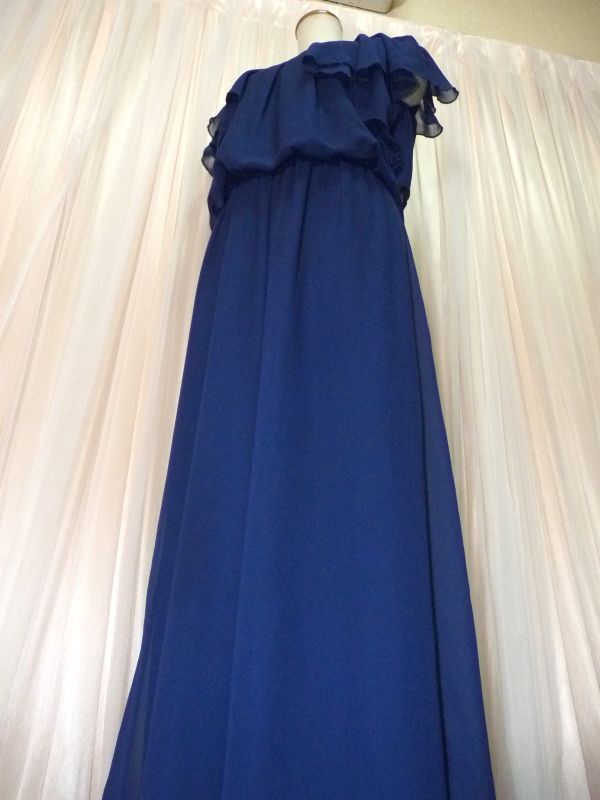 11-27☆Rich or Die*Tearly*濃紺シフォン*パンツスタイル*ロングワンピース/M/W32~51.B45~50☆_画像8