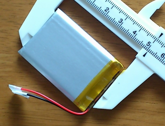 リポ バッテリー 3.7V 1000mAh 503450(5 x 34 x 50.5mm)_画像3