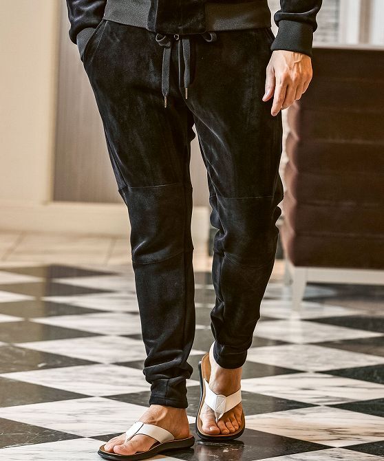 1PIU1UGUALE3 RELAX ウノピゥウノウグァーレトレ リラックス セットアップ メンズ ベロア パーカ パンツ 上下セット ジャージ LL XL_画像5