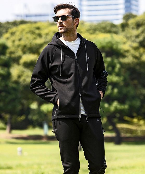 1PIU1UGUALE3 RELAX ウノピゥウノウグァーレトレ リラックス セットアップ メンズ スポーツ パーカ パンツ 上下セット ジャージ 2L 3L XXL_画像7