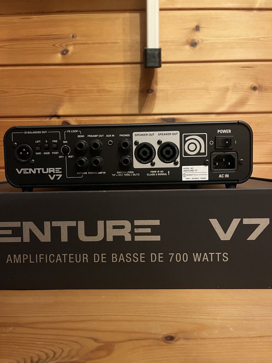 ほぼ未使用　ampeg アンペグ　Ampeg Venture V7 ベースアンプヘッド　ベースヘッド　 ヘッドアンプ ベースアンプ_画像2