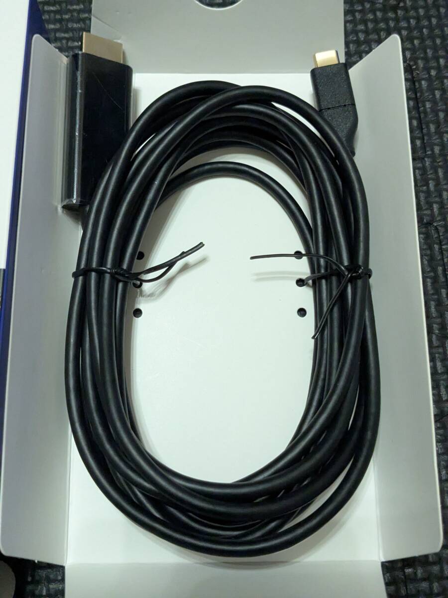 ◎0711u1445 エレコム 変換ケーブル 3m Type-C to HDMI 4K(3840×2160px)/60Hz マルチディスプレイ ミラーリング ブラック MPA-CHDMI30BK2_画像2