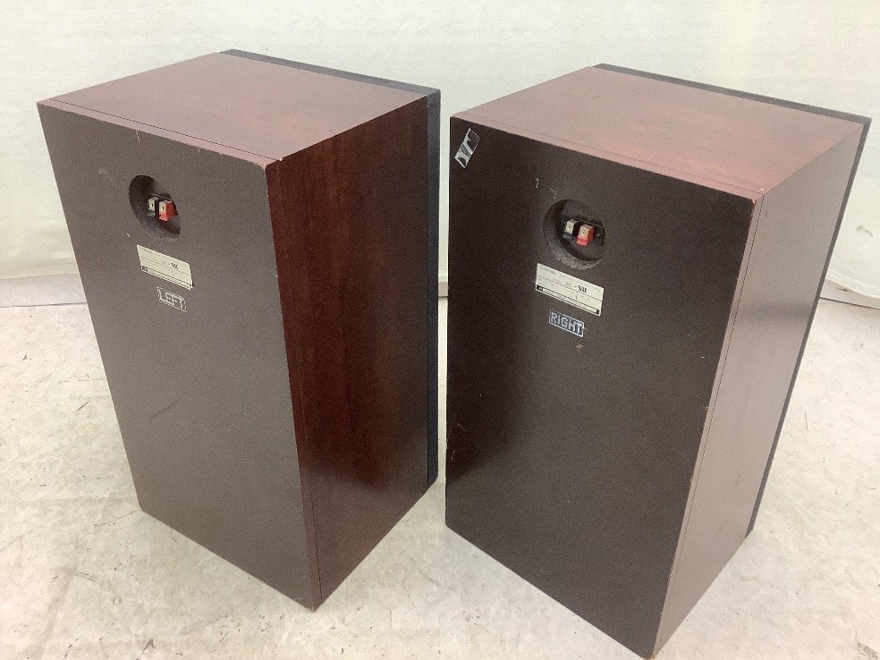 CORAL スピーカー/ペア/120W/8Ω X-Ⅶ 音出し確認済/ツマミ回す時ガリ音有 一部破損有/ACB 中古品の画像6