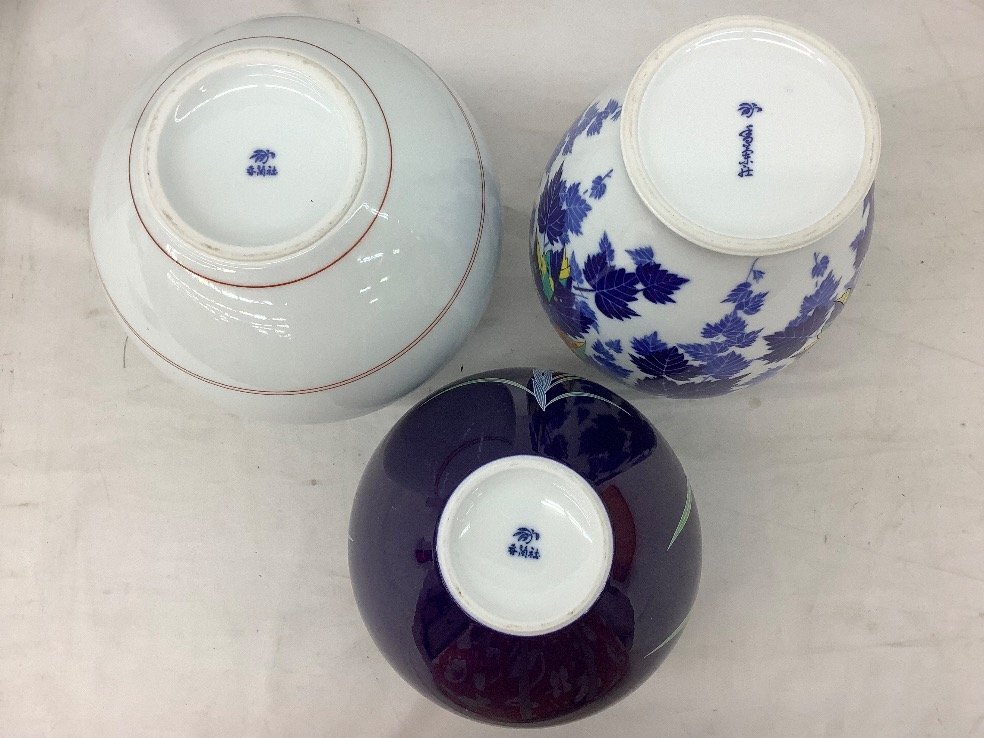 香蘭社 花瓶/木瓜/葡萄/壺 5点まとめ ACB 中古品_画像3