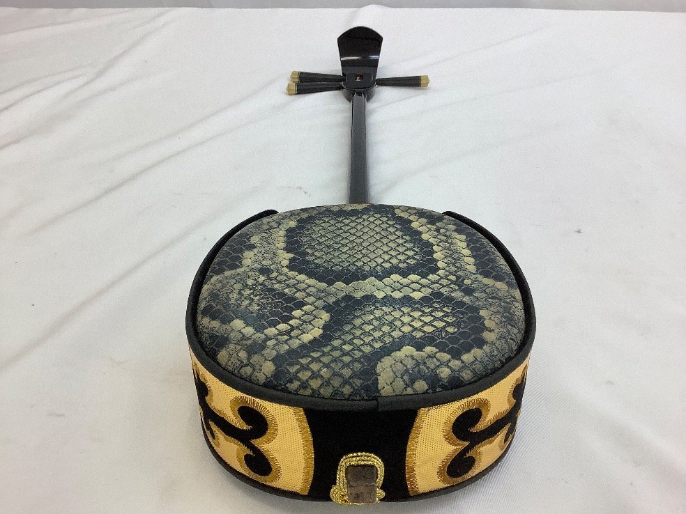 三線/弦/ケース付き 現状品/ACB 中古品_画像4
