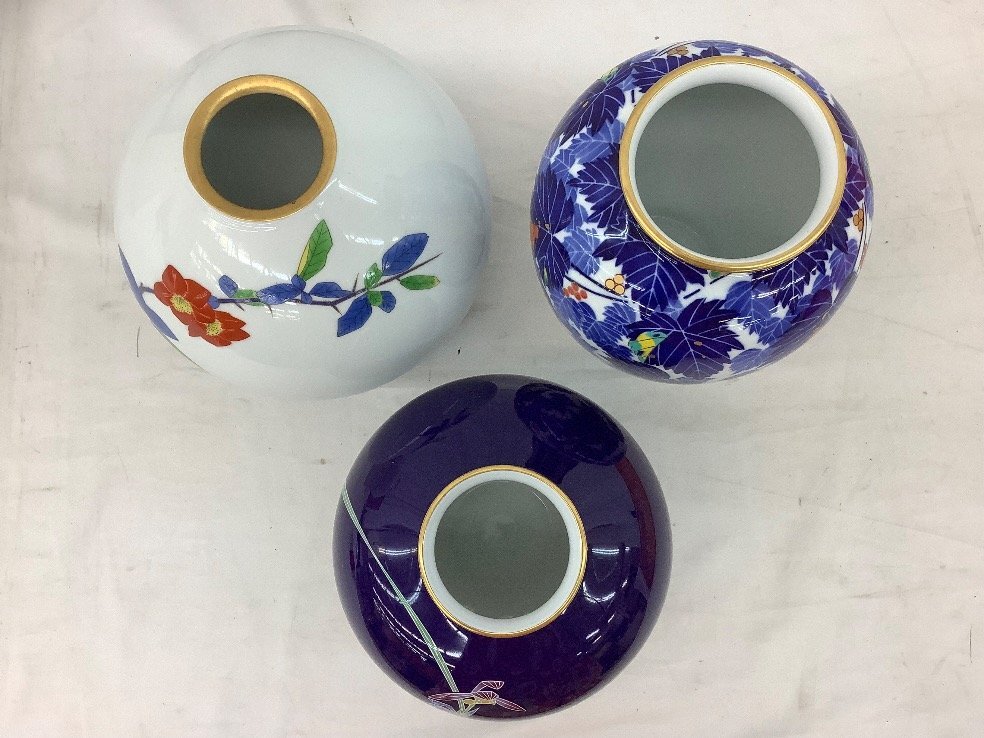 香蘭社 花瓶/木瓜/葡萄/壺 5点まとめ ACB 中古品_画像2