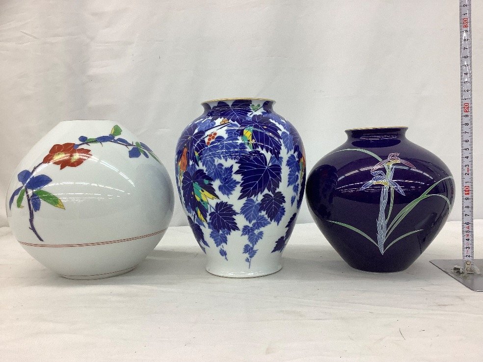 香蘭社 花瓶/木瓜/葡萄/壺 5点まとめ ACB 中古品_画像4