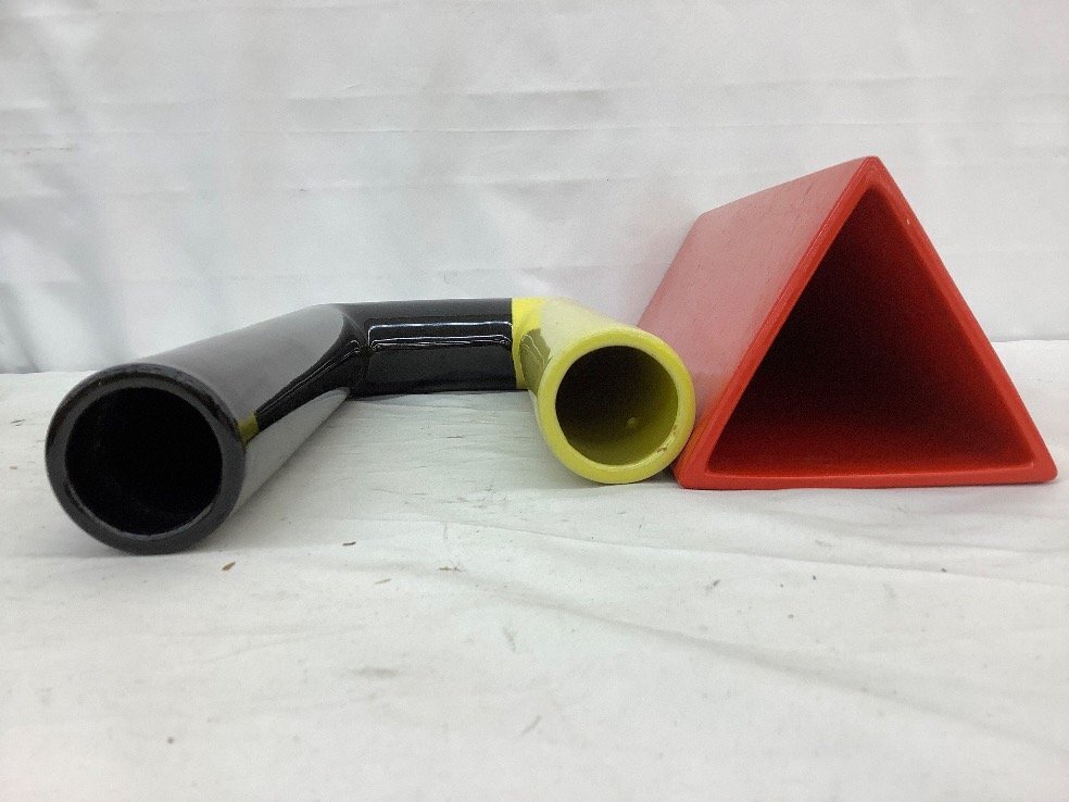  Kiyoshi гора ./IWATA GLASS др. ваза для цветов суммировать 6 пункт вода красный и т.п. прилипание /ACB б/у товар 