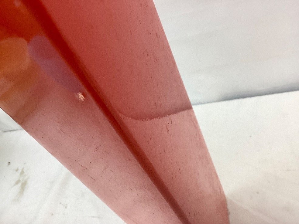  Kiyoshi гора ./IWATA GLASS др. ваза для цветов суммировать 6 пункт вода красный и т.п. прилипание /ACB б/у товар 