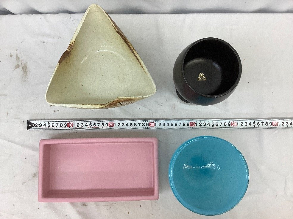  Kiyoshi гора ./IWATA GLASS др. ваза для цветов суммировать 6 пункт вода красный и т.п. прилипание /ACB б/у товар 