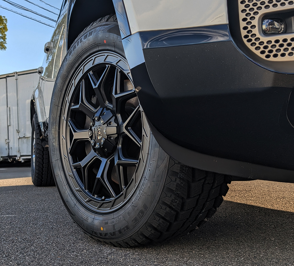 即納 スタッドレス JL JK ラングラー サイレン SAILUN 275/55R20 新品 タイヤ ホイール セット 20インチ １台分_画像7